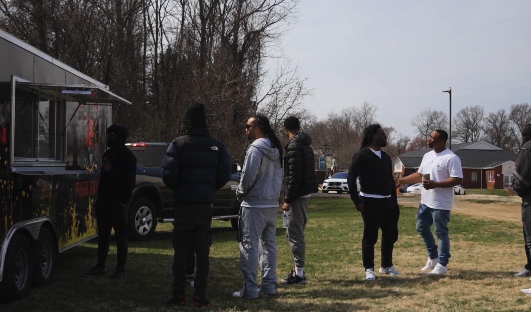 Opening weekend line at the truck